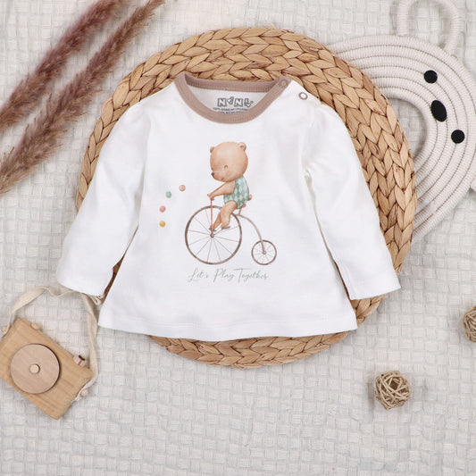 Blusa Bebé CIRCUS Algodón Orgánico Estampado Circo