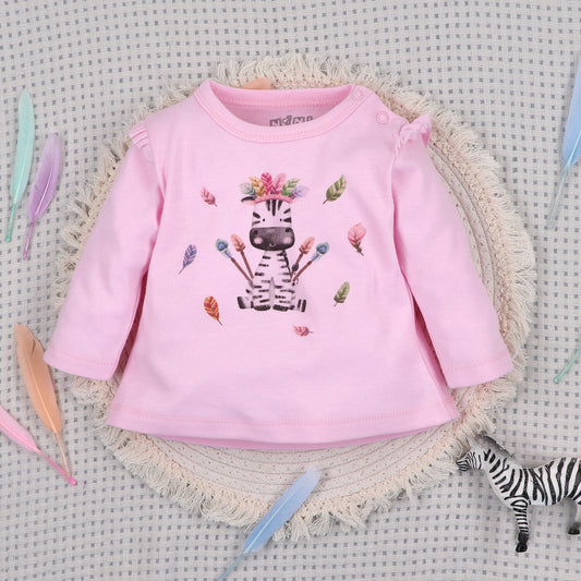 Blusa bebé Happy Animals algodón orgánico Polonia