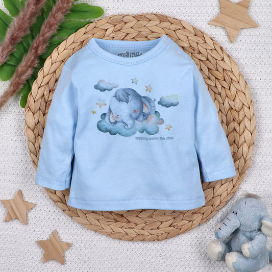 Blusa bebé LITTLE DREAMERS algodón orgánico con broches