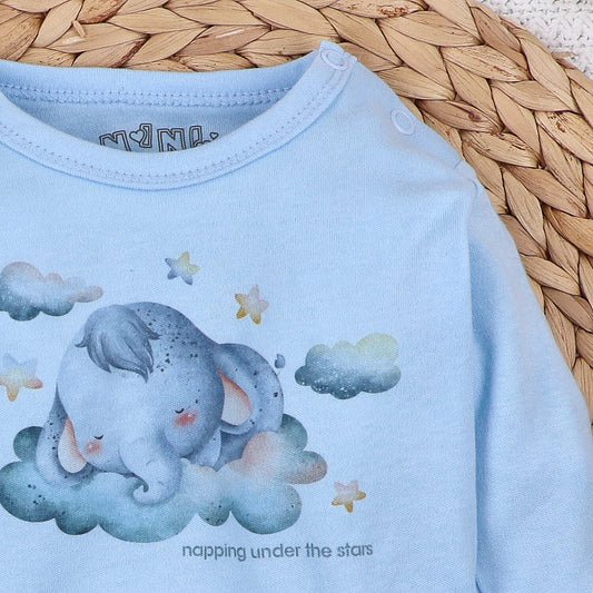 Blusa bebé LITTLE DREAMERS algodón orgánico con broches