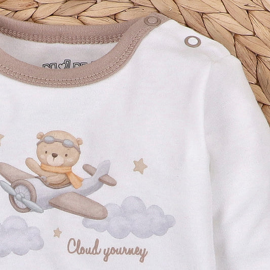 Blusa Bebé SKY JOURNEY Algodón Orgánico Estampado Aviones