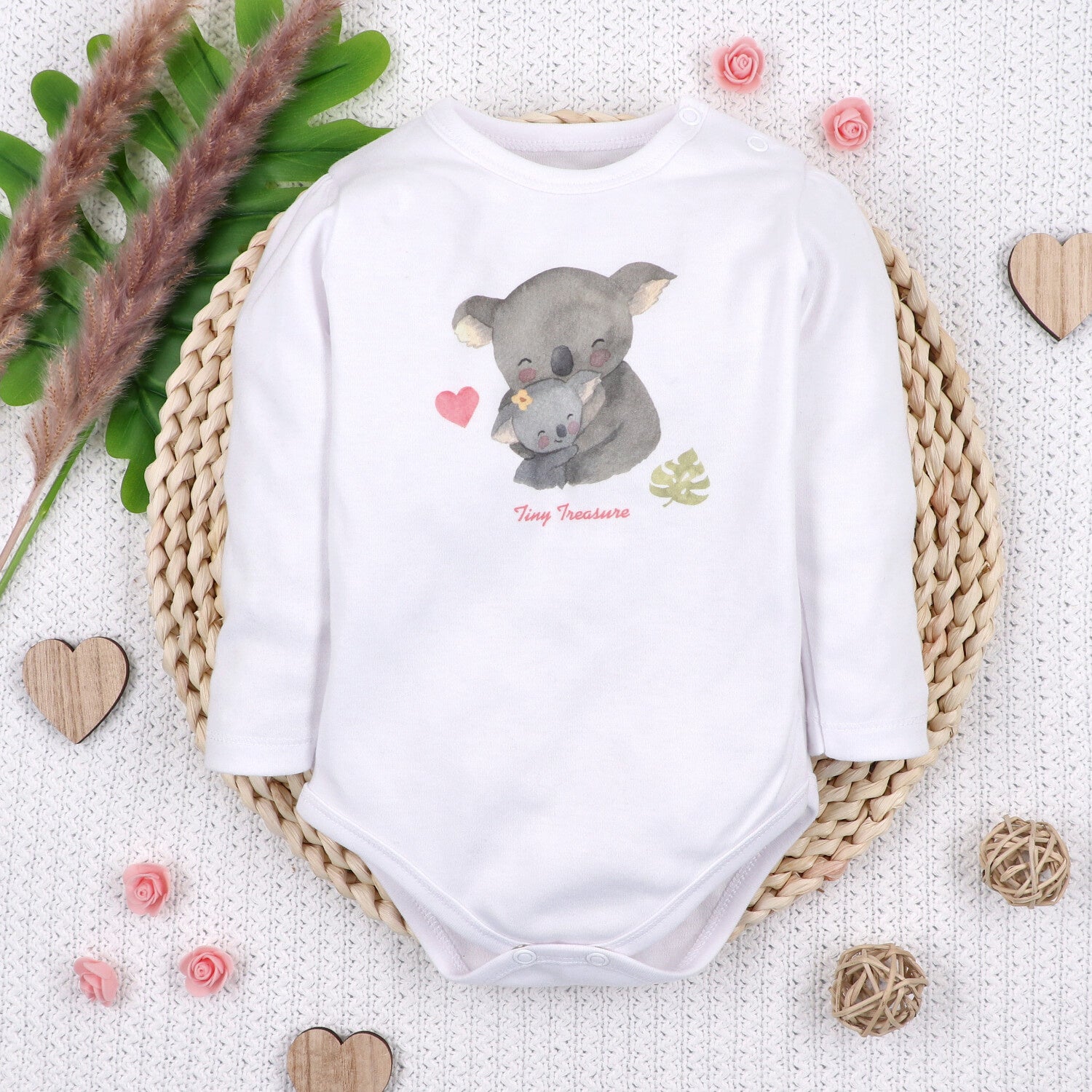 Body bebé Dulce Koala algodón orgánico estampado 6m-3años