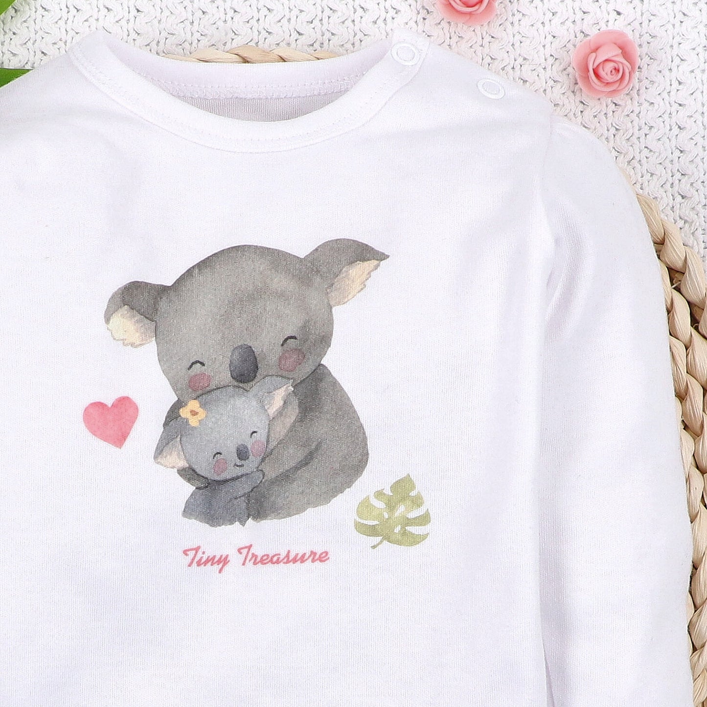 Body bebé Dulce Koala algodón orgánico estampado 6m-3años