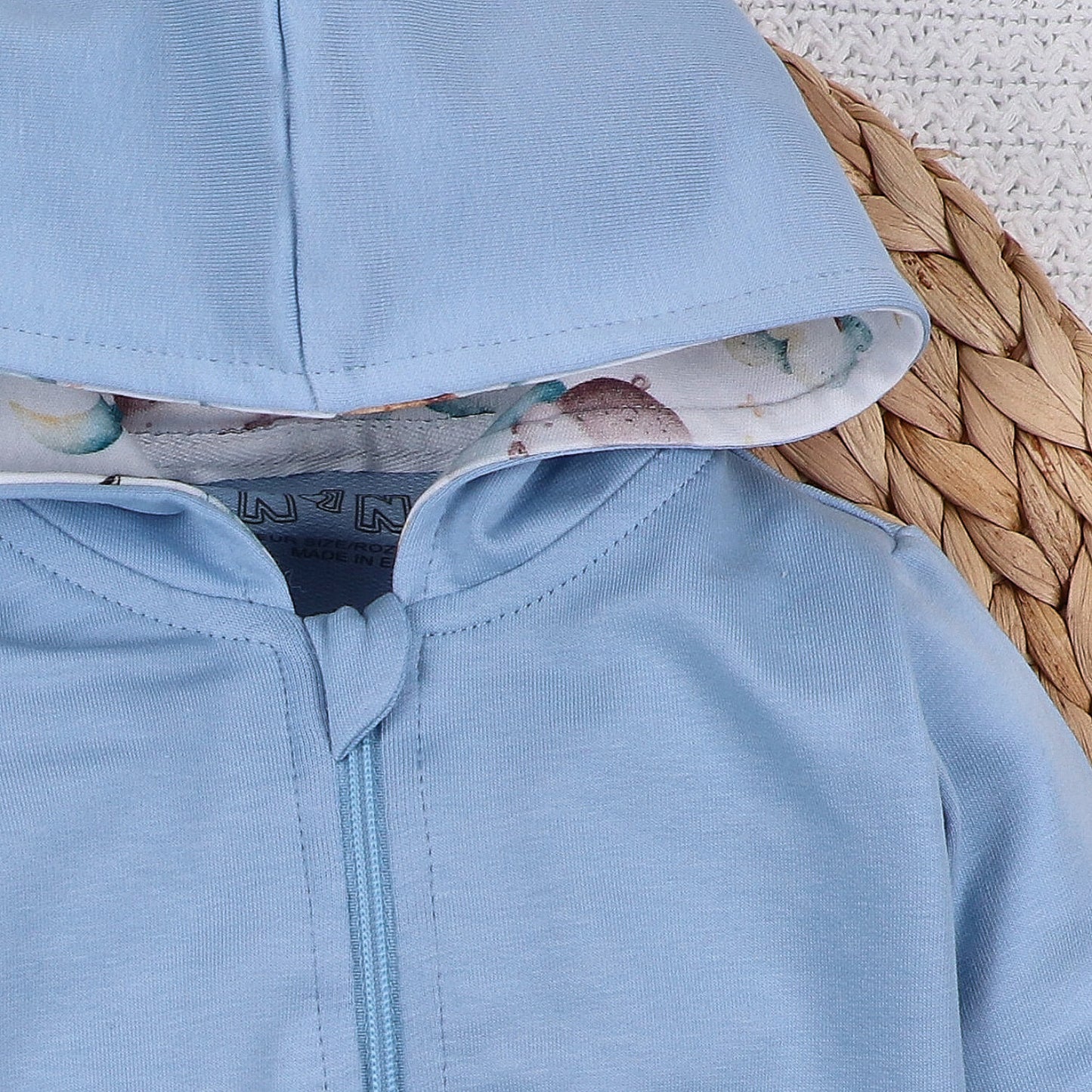 Sudadera bebé LITTLE DREAMERS algodón orgánico cremallera