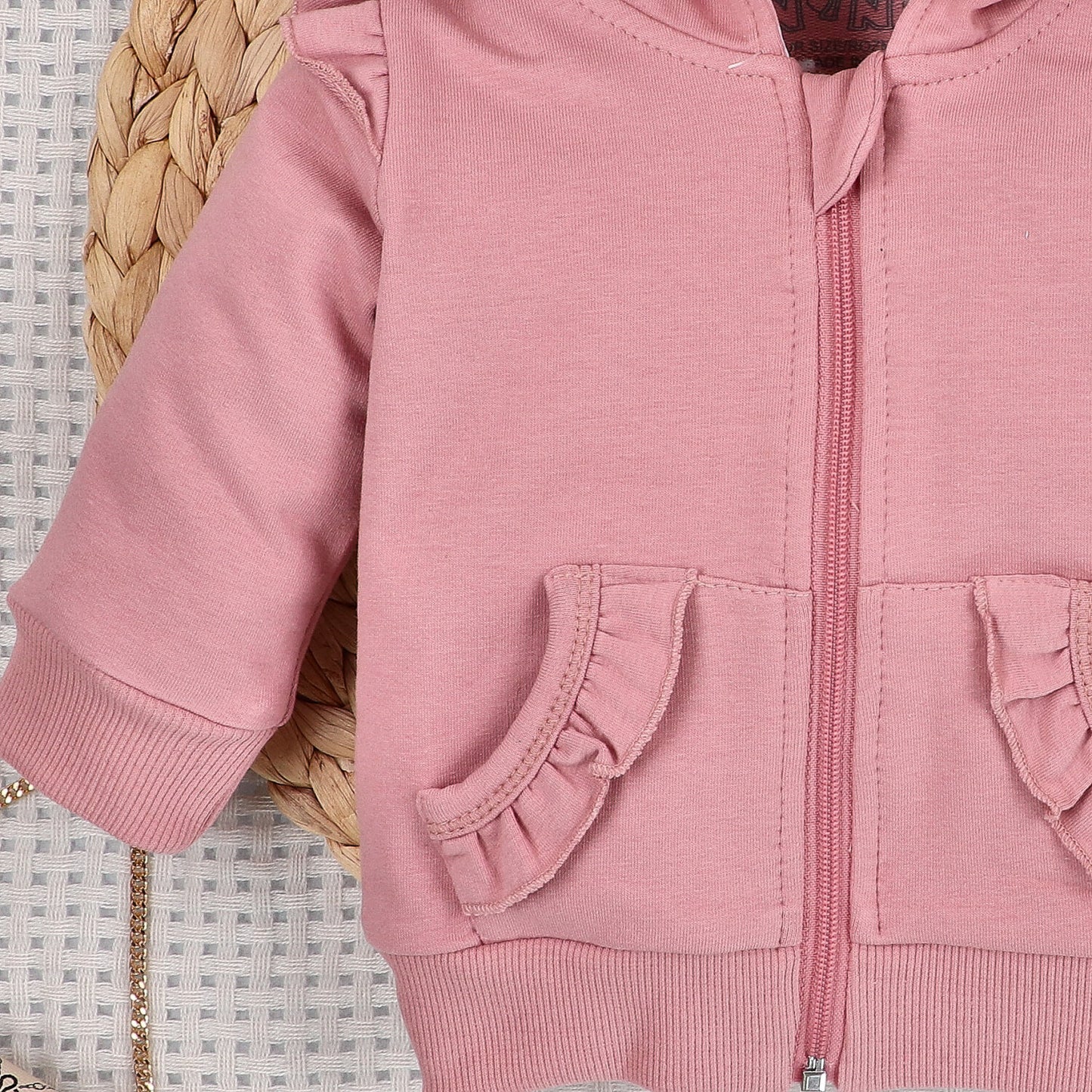 Sudadera bebé Pequeños Ratones algodón orgánico cierre