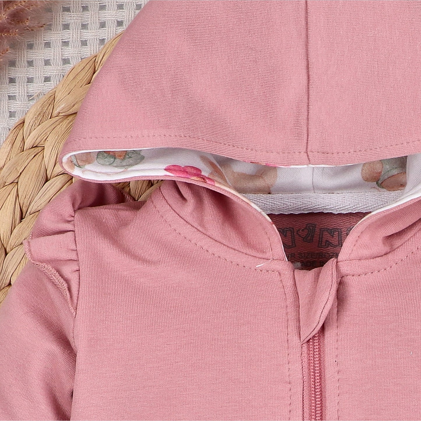 Sudadera bebé Pequeños Ratones algodón orgánico cierre