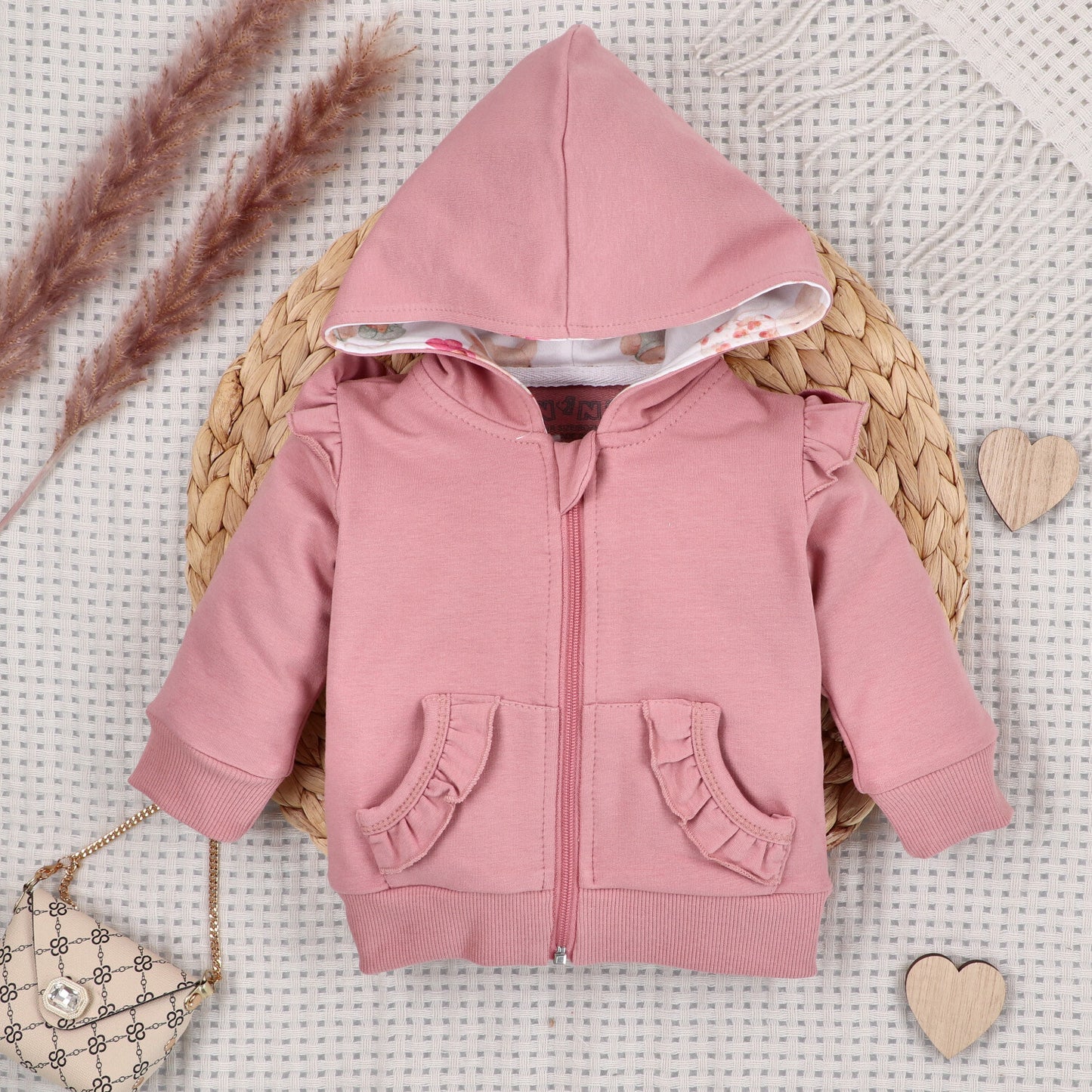 Sudadera bebé Pequeños Ratones algodón orgánico cierre