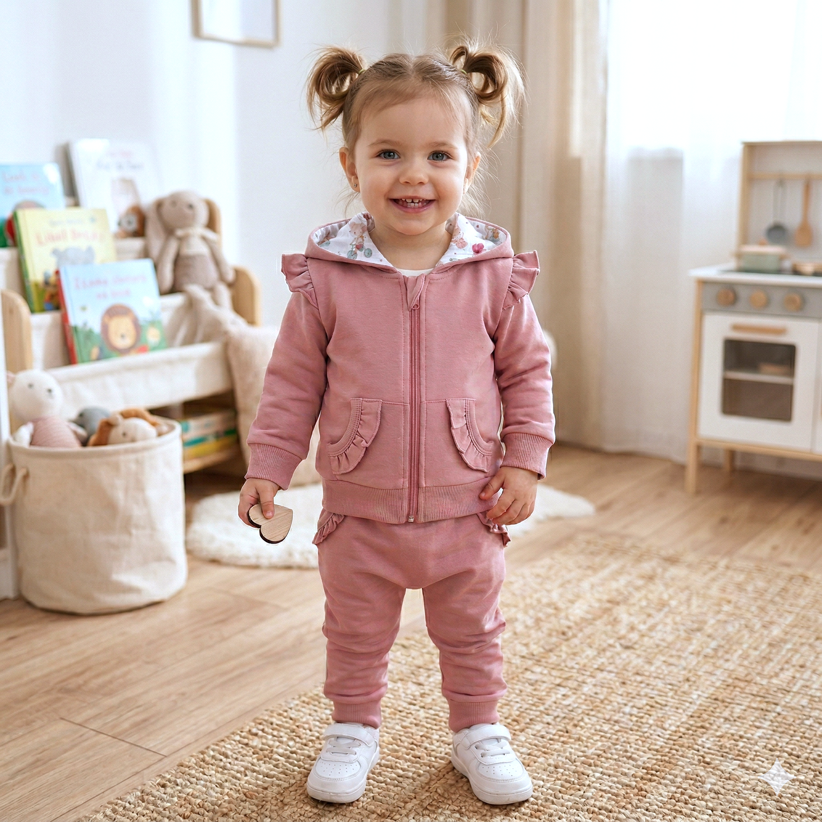 Sudadera bebé Pequeños Ratones algodón orgánico cierre