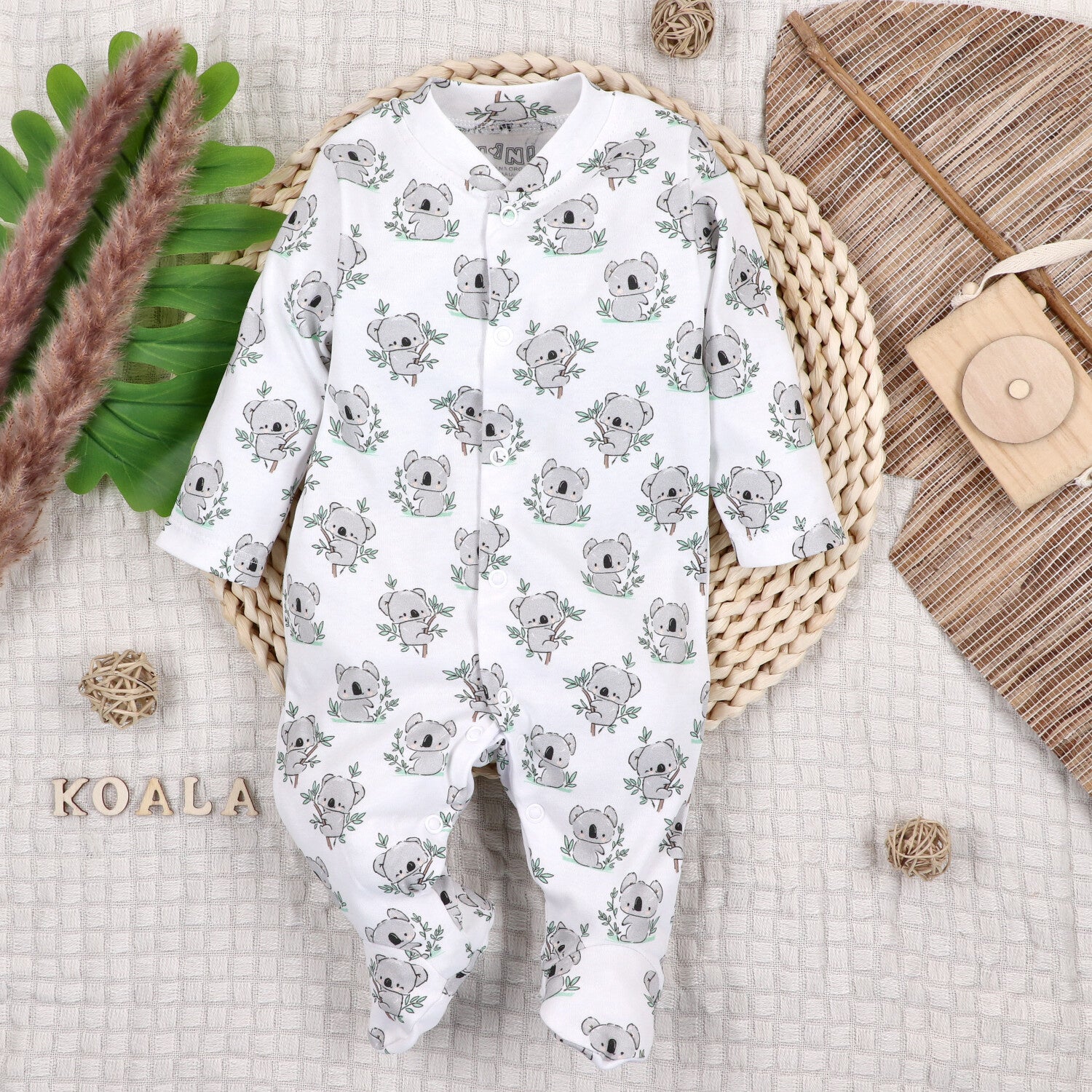 Mameluco bebé Sweets Koala algodón orgánico diseño B