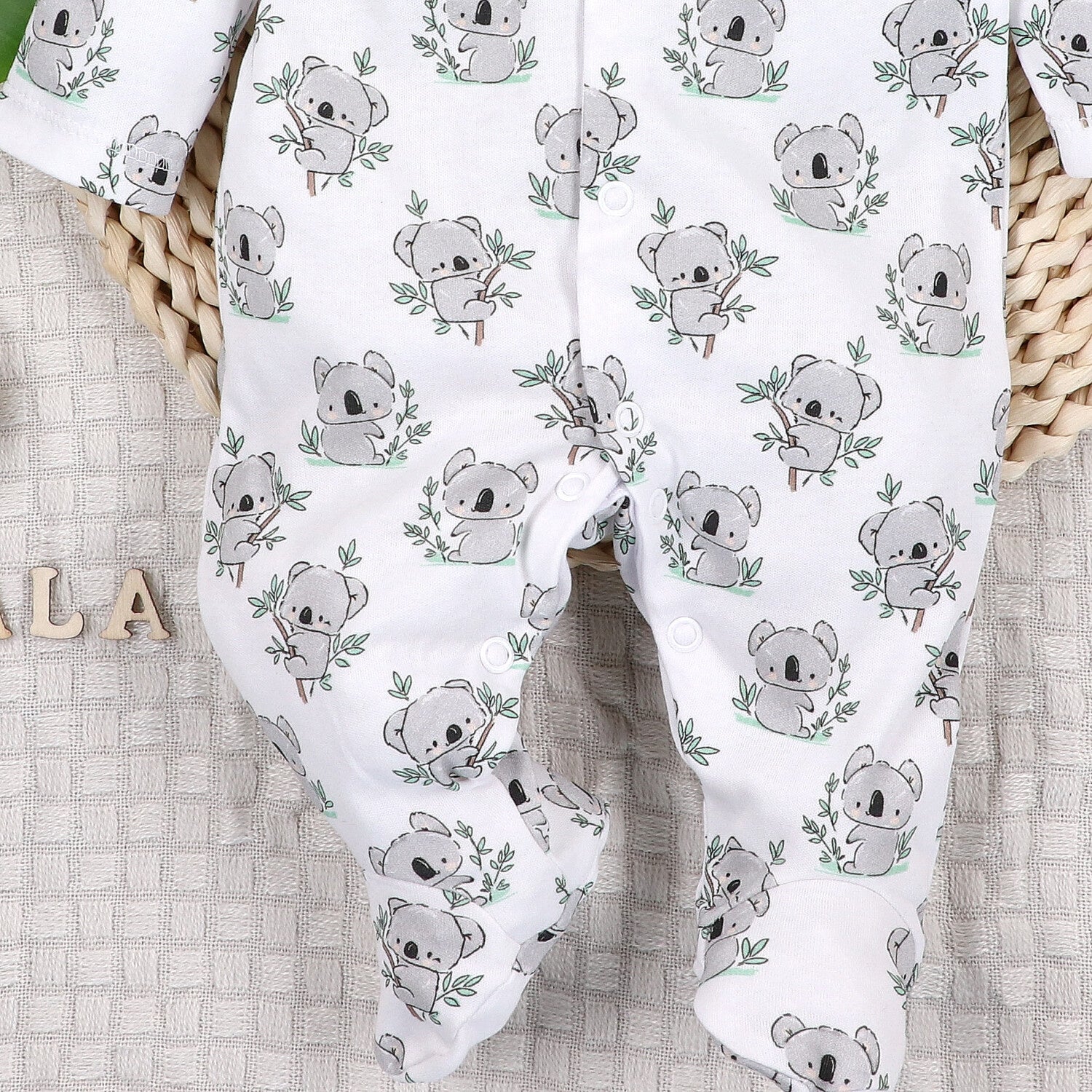 Mameluco bebé Sweets Koala algodón orgánico diseño B