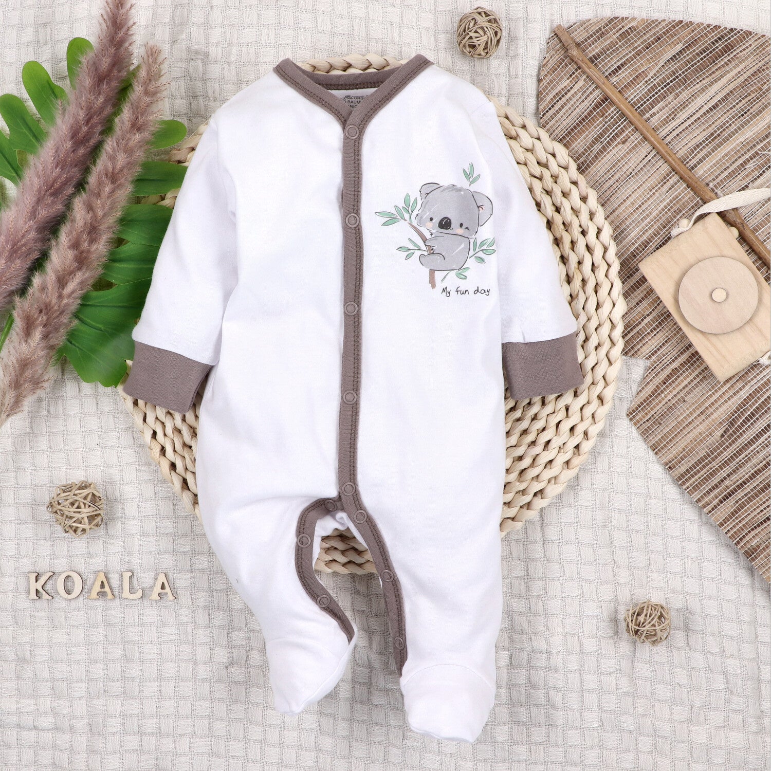 Mameluco bebé Sweets Koala algodón orgánico diseño A