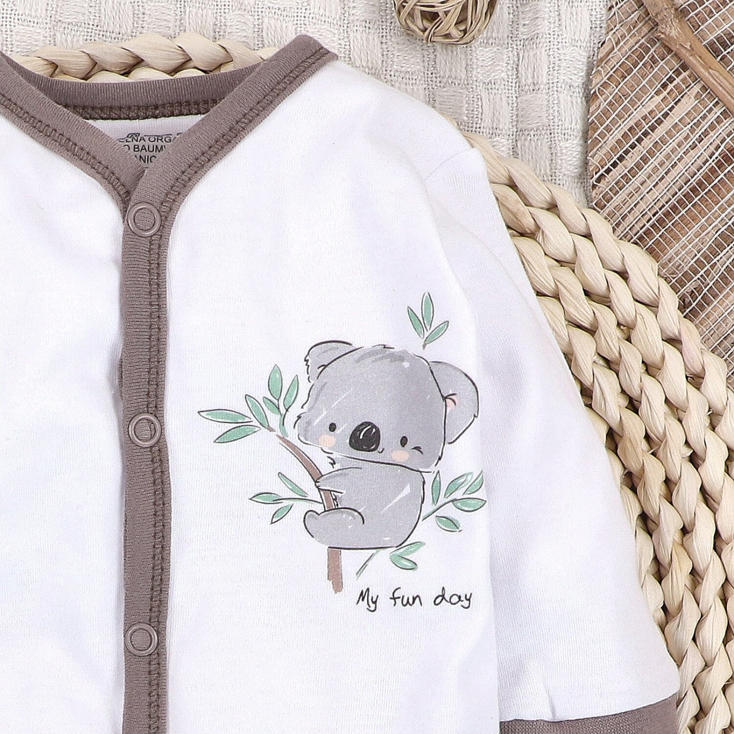 Mameluco bebé Sweets Koala algodón orgánico diseño A