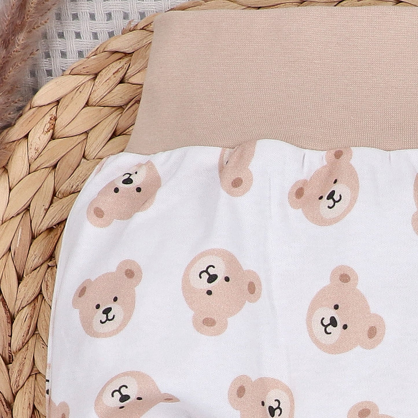 Semipantalón bebé Sweet Bears algodón orgánico osos recién nacido