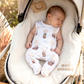 Mameluco pijama Balloon Friends algodón orgánico bebé Polonia